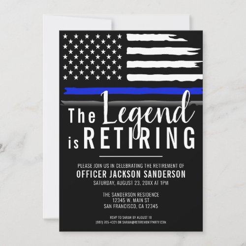 Police Officer Retirement Party Law Enforcement