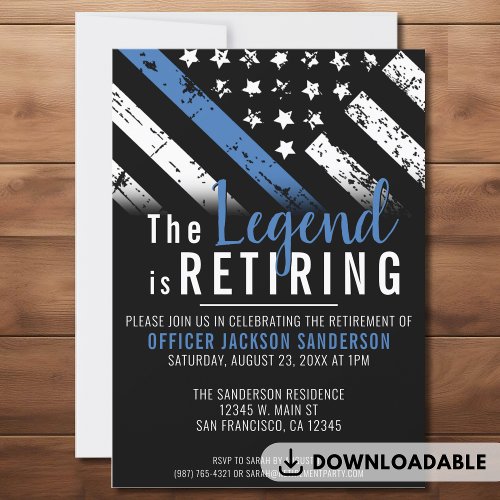 Police Officer Retirement Party Law Enforcement