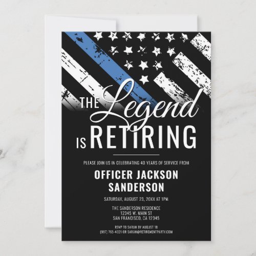 Police Officer Retirement Party Law Enforcement