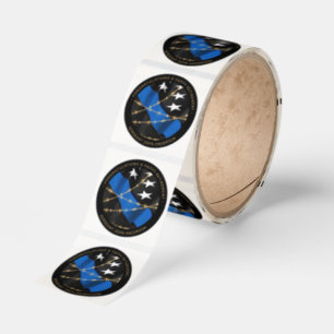 Police Officer Retirement Party Thin Blue Line Classic Round Sticker