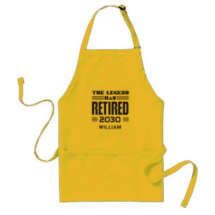 Police Officer Retirement The Legend Has Retired Adult Apron