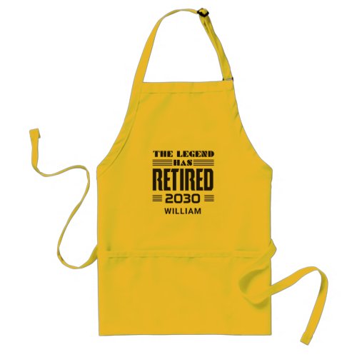 Police Officer Retirement The Legend Has Retired Adult Apron