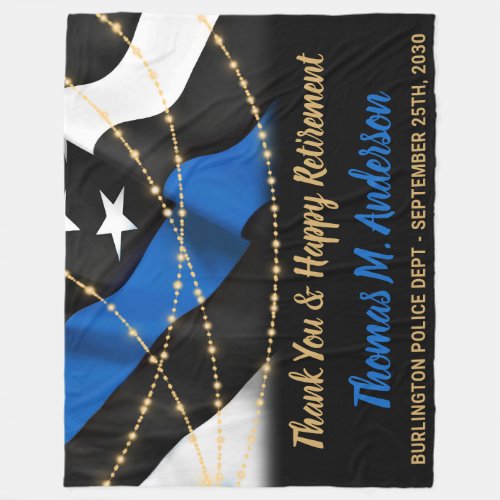 Police Officer Retirement Thin Blue Line 