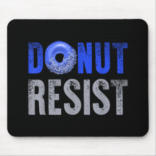 Police Officer Shirt Thin Blue Line Donut Resist J Mouse Pad