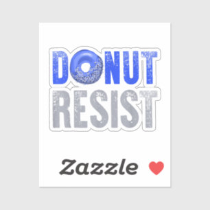 Police Officer Shirt Thin Blue Line Donut Resist J Sticker