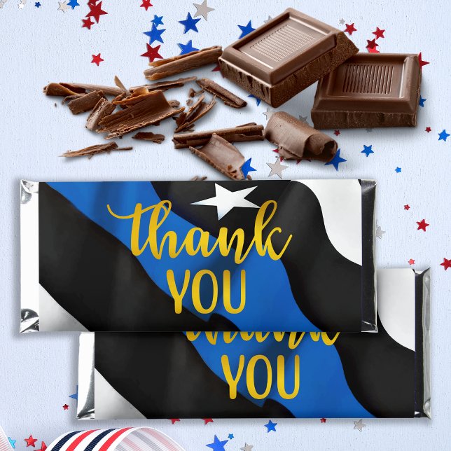 Police Officer Thank You Law Enforcement  Hershey Bar Favors (Creator Uploaded)