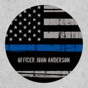 Police Officer Thin Blue Line Patch