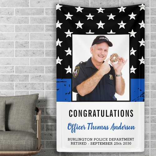 Police Officer Thin Blue Line Retirement Party