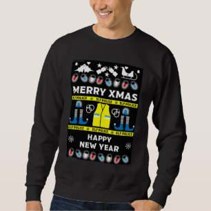 police officer ugly xmas sweater
