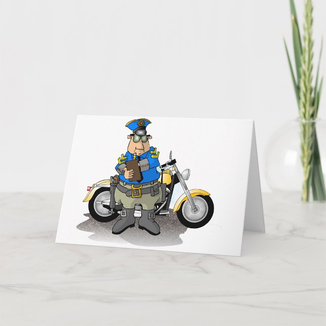 Police Officer Writing A Ticket Greeting Cards (Creator Uploaded)
