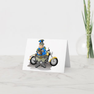 Police Officer Writing A Ticket Note Cards