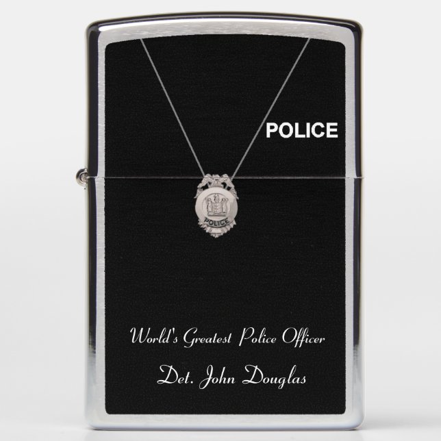 Police Officer Zippo Lighter (Front)