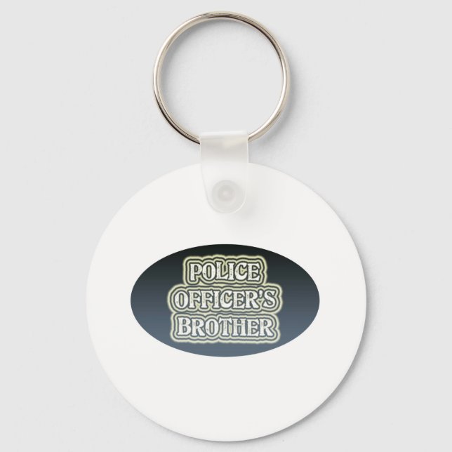 Police Officer's Brother Keychain (Front)