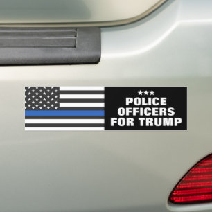 Police Officers For Trump 2024 Election Bumper Sticker