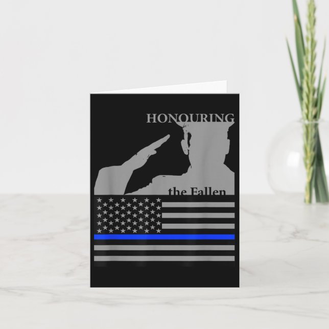 Police Officers Memorial Day _ Honoring The Card (Front)
