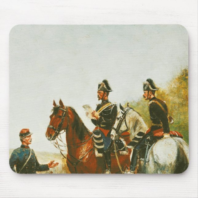 Police Officers on an Inspection Tour Mouse Pad (Front)