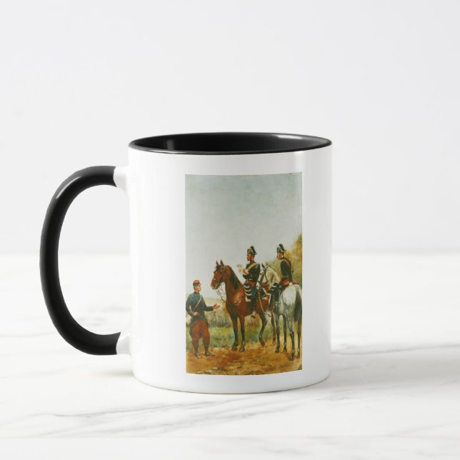 Police Officers on an Inspection Tour Mug (Left)