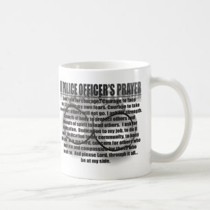 POLICE OFFICER'S PRAYER COFFEE MUG