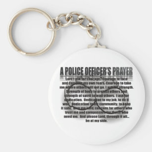 LQRI Police’s Prayer Military Police Keychain Police Officer Gift Lord Guide My Hands and My Heart