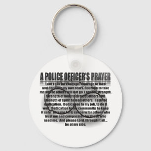 POLICE OFFICERS PRAYER KEYCHAIN