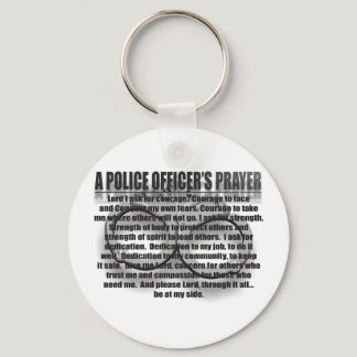 POLICE OFFICERS PRAYER KEYCHAIN