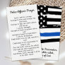 Police Officers Prayer Poem Law Enforcement Card