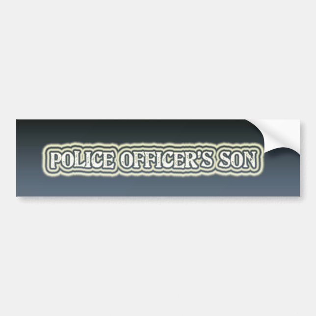 Police Officer's Son Bumper Sticker (Front)