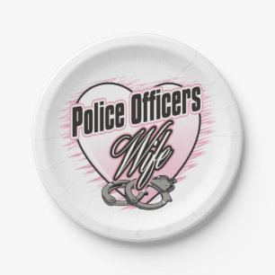 Police Officers Wife Paper Plates