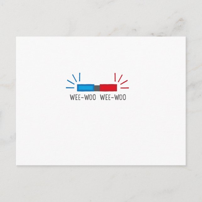 Police or Ambulance Siren Postcard (Front)