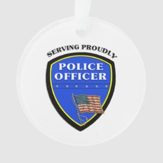 Police Christmas Ornaments Personalized