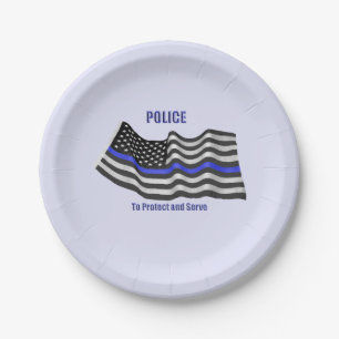 Police Paper Plates