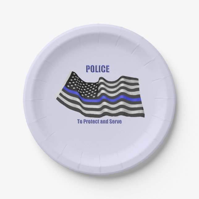 Police Paper Plates (Front)