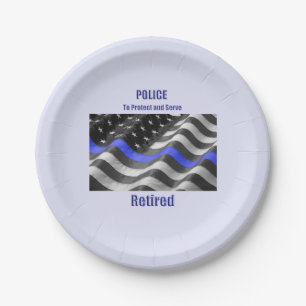 Police Paper Plates