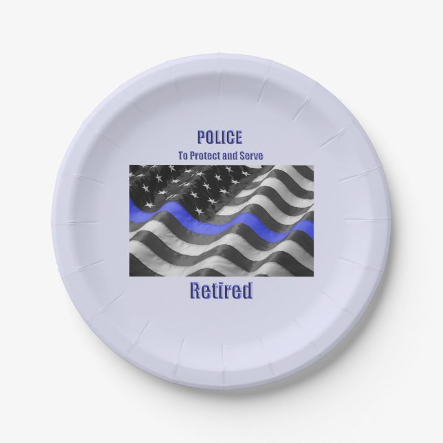 Police Paper Plates (Front)