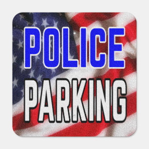 Police Parking Metal Parking Sign