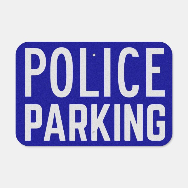 Police Parking Metal Sign (Front)