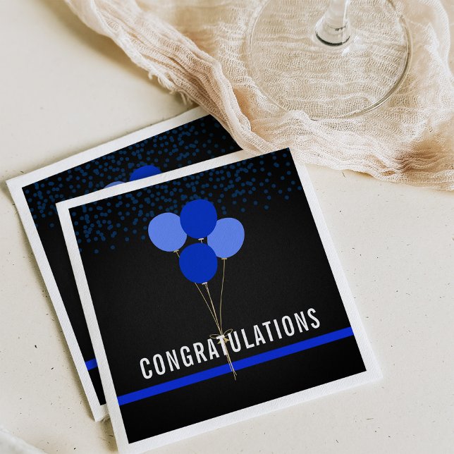 Police Party Themed Congratulations Napkins (Creator Uploaded)