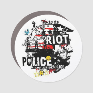 Police Patriot Car Magnet