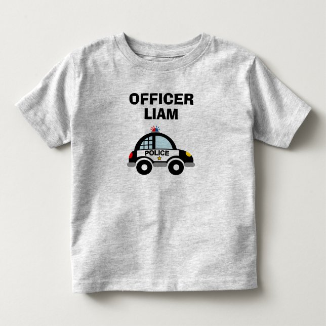 Police patrol car t shirt for toddler (Front)