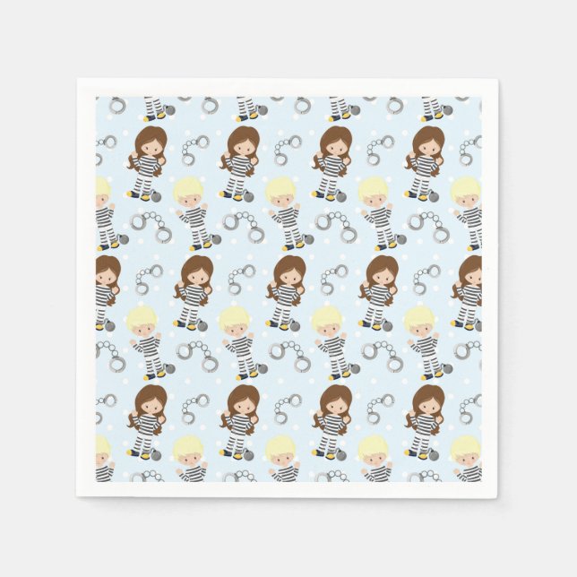 Police pattern napkins (Front)