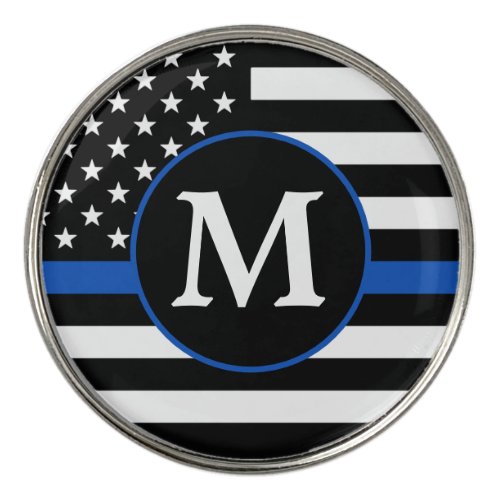 Police Personalized Monogram Thin Blue Line Golf Ball Marker - Thin Blue Line Police Golf Ball Markers - USA American flag design in Police Flag colors, modern black blue design . This personalized police golf ball markers are perfect law enforcement officer gifts, police retirement gifts, police officer gifts. Personalize these police thin blue line golf ball markers with police officers monogram initial .
 COPYRIGHT © 2020 Judy Burrows, Black Dog Art - All Rights Reserved. Police Personalized Monogram Thin Blue Line golf ball marker