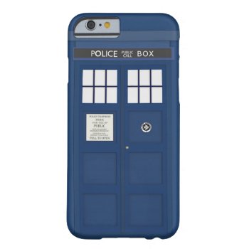 Police Phone Call Box Iphone 6 Case Cover by ConstanceJudes at Zazzle