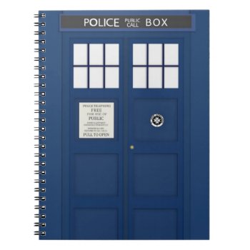 Police Phone Call Box School Notebook by ConstanceJudes at Zazzle