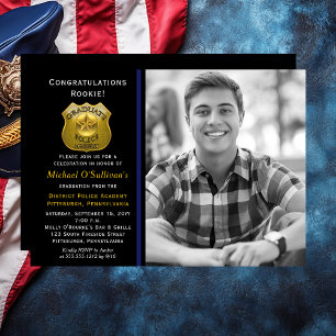 Police Photo Graduation Announcement Party