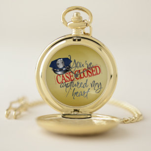 Police Pocket Watch: Silver Watch