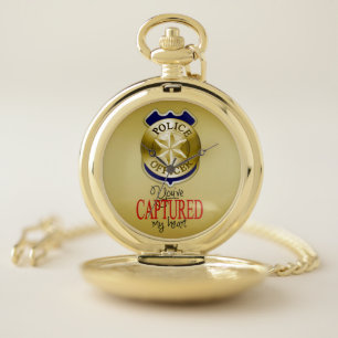 Police Pocket Watch: Silver Watch