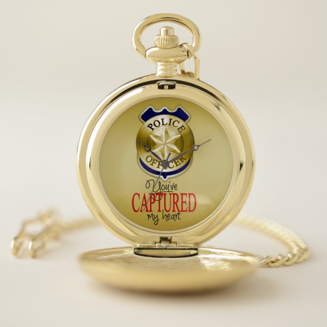 Police Pocket Watch: Silver Watch (Inside)