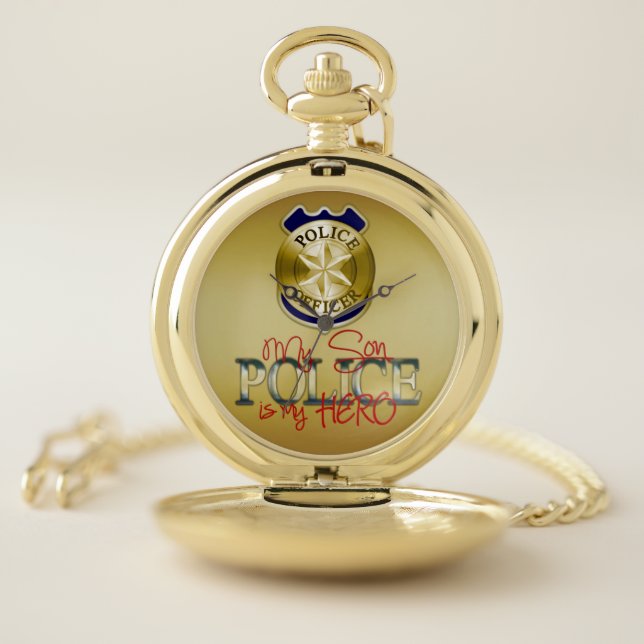 Police Pocket Watch: Silver Watch (Inside)