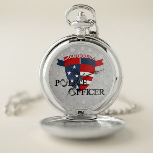 Police Pocket Watch: Silver Watch