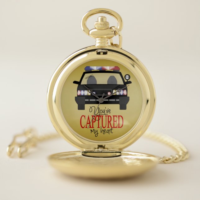 Police Pocket Watch: Silver Watch (Inside)